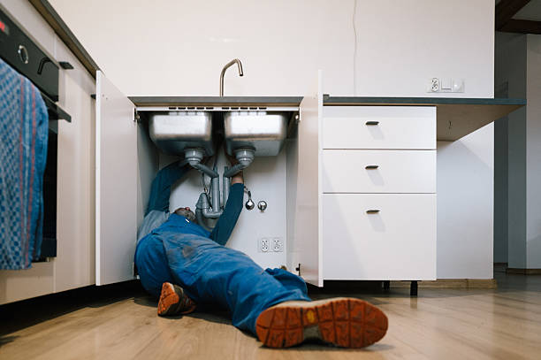 Professional Drain Cleaning technician working in Lewiston, ME
